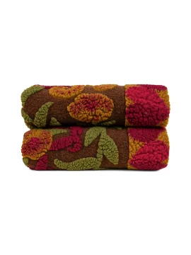 Плед Bunch Of Flowers Grey 150х200 см Frati Home