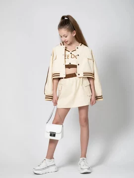 Костюм (бомбер, топ и юбка) для девочки BidsKids