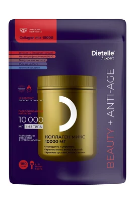 БАД. Коллаген Микс 10000 мг 180 г Dietelle