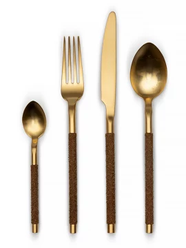 Набор столовых приборов (24 шт.) Nohc Mat Gold Plated 19 Herdmar