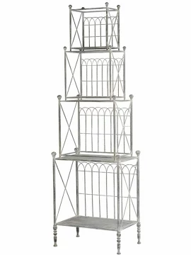 Стеллаж кованый Прованс 65х43х204 см Glasar