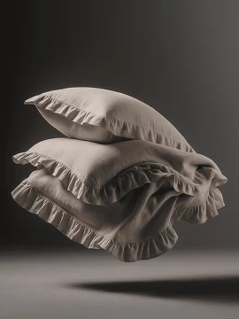 Комплект постельного белья (хлопок) Beige Ruche Home Only