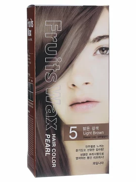 Гель-краска для волос на фруктовой основе Fruits Wax Pearl Hair Color #05 60 г Kwailnara Welcos