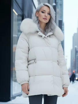 Куртка зимняя с мехом и капюшоном MTForce