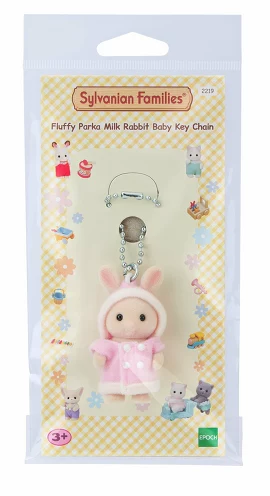 Брелок. Молочный крольчонок в пушистой парке Sylvanian Families