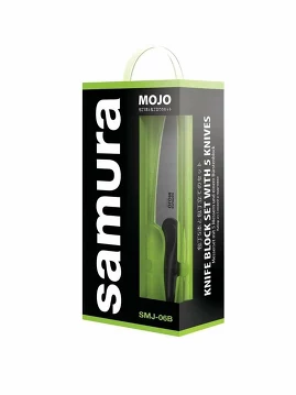 Набор Mojo (ножи 5 шт. и браш-подставка) Samura