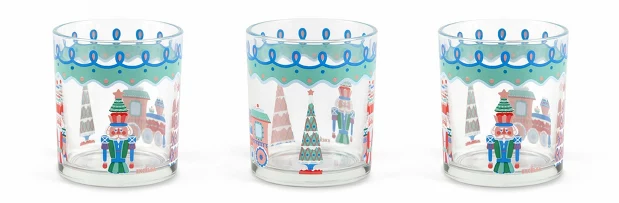 Набор стаканов (3 шт.) Xmas Sweet Pastels, 250 мл Excelsa