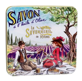 Мыло (4 шт.) в металлической коробке Пикник, 400 г La Savonnerie de Nyons