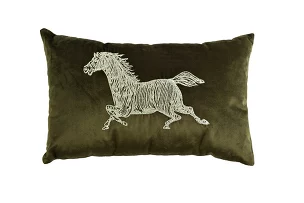 Подушка с вышивкой Лошадь 30х50 см Garda Decor