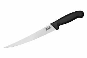 Нож кухонный Butcher для нарезки, короткий слайсер, 223 мм Samura