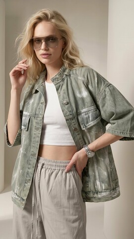 Жилет джинсовый Nastya Sergeeva by May Be