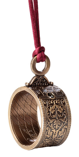 Часы - подвеска солнечные Hanging Altitude Ring dial 4х4 мм Hemisferium