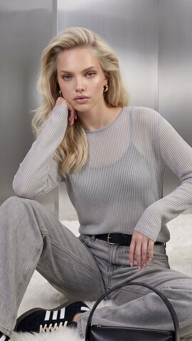 Лонгслив с майкой в комплекте Nastya Sergeeva by May Be