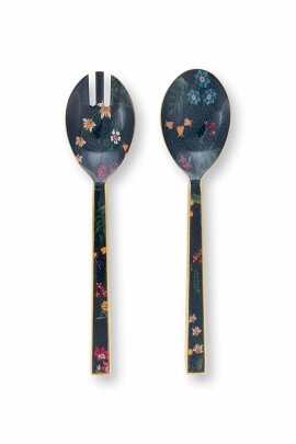 Набор приборов для подачи салата (2 пр.) Enamelled Berry Blues, 25 см Pip Studio