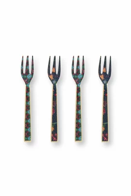Набор вилок десертных (4 шт.) Enamelled Berry Blues, 14,5 см Pip Studio