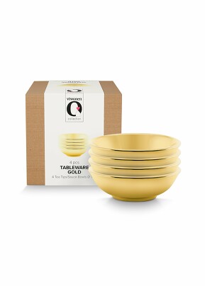 Набор блюдец (4 шт.) Basic Gold, Ø7 см vtwonen