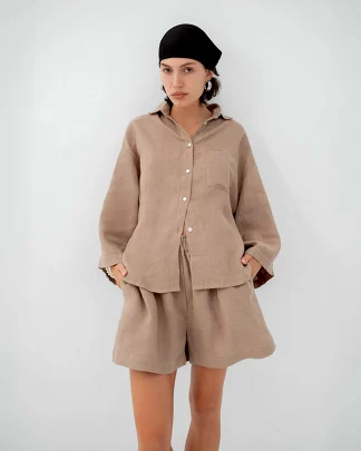 Рубашка Бойфренд Linen Texture