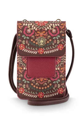 Сумка для телефона Peggy Il Ricamo Dark Red, 0,1 л, 11х1х18 см Pip Studio