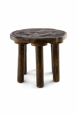 Столик журнальный Wood Dark Brown, Ø30х25 см vtwonen