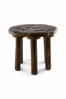 Столик журнальный Wood Dark Brown, Ø30х25 см vtwonen