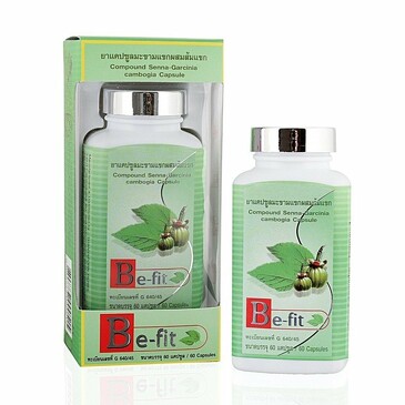 БАД. Экстракт Сены Александрийской, экстракт Гарцинии Камбоджийской Be Fit, 60 капсул Thanyaporn