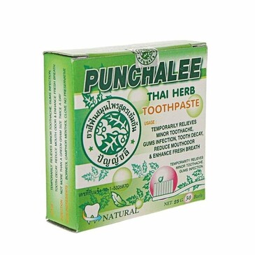 Паста зубная на натуральных травах лечебная, 25 г Punchalee 