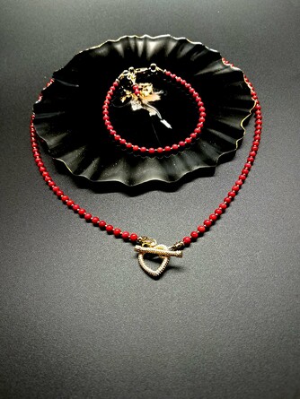 Комплект (колье и браслет) Eustom