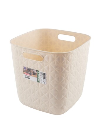 Корзина квадратная Softex , Q кремовая 15 л Curver