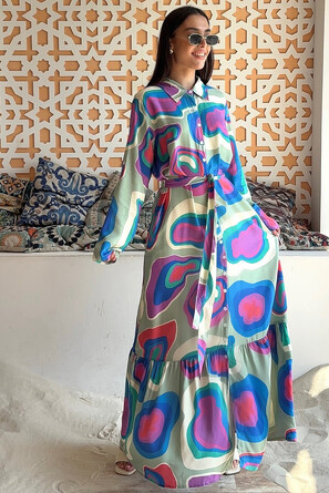 Платье-макси с поясом Grace Planet