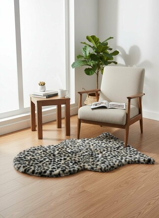 Коврик из искусственного меха Леопард Cleopatra