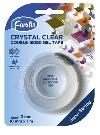 Клейкая гелевая лента двусторонняя, 18 мм х 2 м, толщина 2 мм Centrum