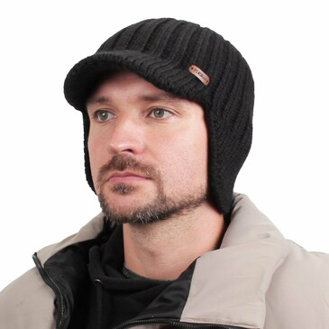 Шапка-ушанка с флисовым подкладом зимняя Flioraj