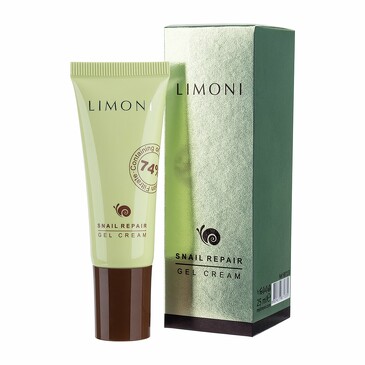 Крем-гель для лица восстанавливающийс экстрактом секреции улитки Snail Repair Gel Cream, 25 мл Limoni