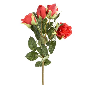 Цветок искусственный Роза кустовая, 44 см Gloria Garden, 25х12х50