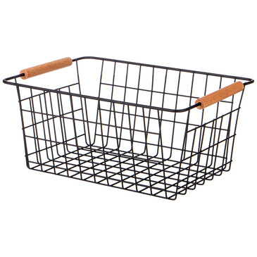 Корзина с деревянными ручками 30,5х21х14 см Agness