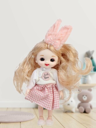 Кукла-брелок шарнирная Ася, 15 см Little Mania
