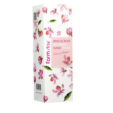 Крем для рук с ароматом сакуры Pink Flower Blooming Hand Cream Cherry Blossom 100 мл FarmStay