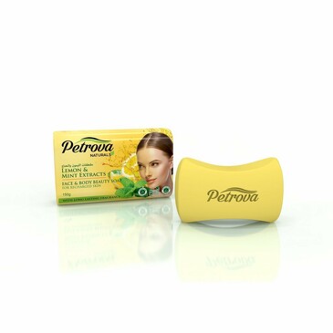 Мыло твердое Lemon & Mint Extracts-Recharged Skin, 150 гр Petrova