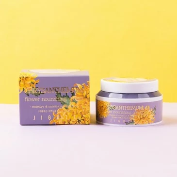 Питательный крем для лица с экстрактом хризантемы CHRYSANTHEMUM FLOWER NOURISHING CREAM, 100 мл Jigott