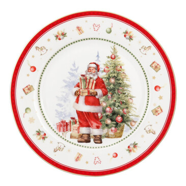 Десертная тарелка Happy Santa 19,5 см Isabelle Rose Home