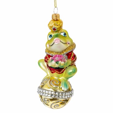 Украшение ёлочное Лягушка 14 см