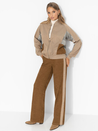 Костюм вельветовый Создан для света (бомбер и брюки) Charuttimoda