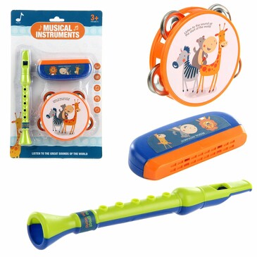 Набор музыкальных инструментов (3 предмета), 30х18,5х3 см Veld Co