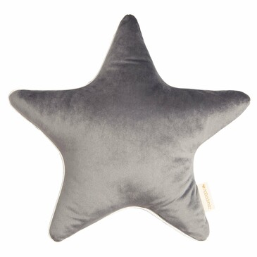 Подушка Aristote Star Velvet Slate Grey Nobodinoz