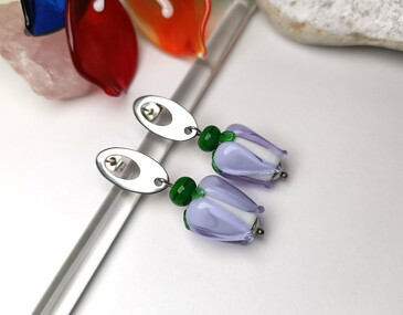 Серьги Bud 4 Мастерская Стекла