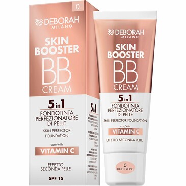 ВВ-крем тональный Skin booster bb cream 5 in 1 skin perfector foundation, 30 мл, тон 0 светло-розовый Deborah Milano