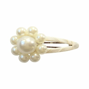 Заколка клик-клак Pearl Flower, коллекция Pearl Grosgrain Milledeux