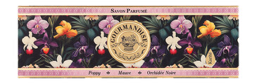 Набор мыла натурального парфюмированного (Мак, Мальва, Черная орхидея), 3х100 г Gourmandise