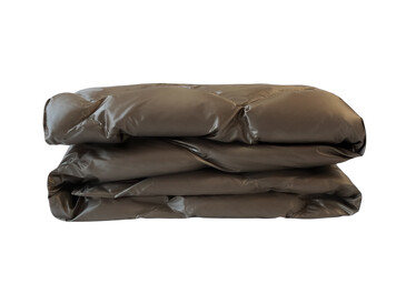 Дорожный плед-пончо пуховый Travel Cape Plaid Milk Chocolate German Grass
