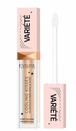 Блеск для увеличения объема губ - variete 01, охлаждающий, серии Ooling Kisses, 6,8 мл Eveline Cosmetics